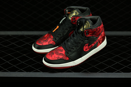 2018 HZP Custom Air Jordan 1 Bred Dragon